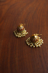 Hook Double Pearl Jhumkas
