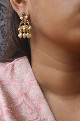 White Moon Jhumkas