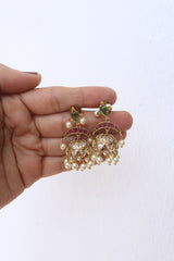 White Moon Jhumkas