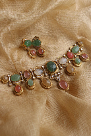 Earthy Gems Choker Set