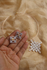 Diamond Twister Pendant Set