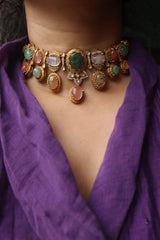 Earthy Gems Choker Set