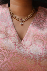 AD Grid Delicate Necklace