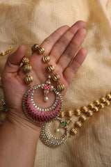 Jadau Chaand Pendant Necklace