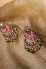 Jadau Double Chaandbali Earrings