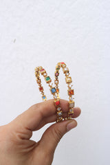 Navratna style Delicate Square Bangles