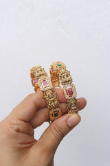 Lakshmi Rectangle Stone Bangles