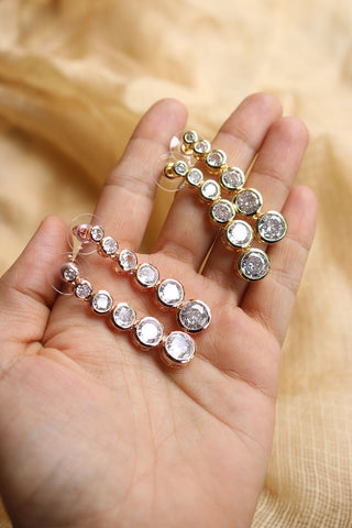 Circles AD Drop Earrings
