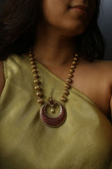 Jadau Chaand Pendant Necklace