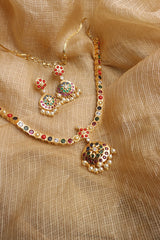 Traditional Multicolor Pendant Set