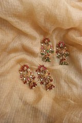 Antique Jadau Chaand Jhumka Earrings