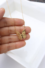 Butterfly Solid Gold Chain
