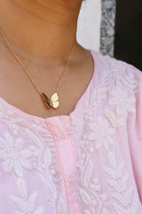 Butterfly Solid Gold Chain