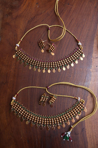 Antique Dot Metal Drops Set