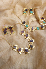 Natural Stone Necklace Set