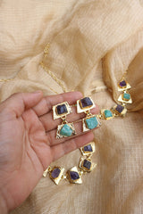Natural Stone Necklace Set