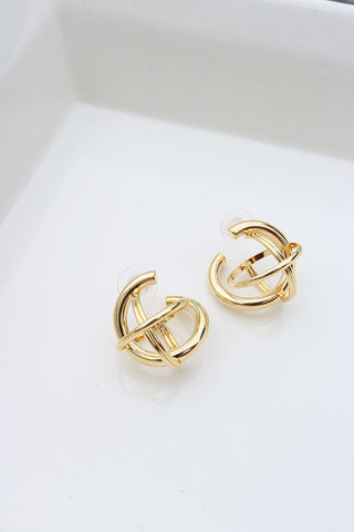 Golden Globe Stud Earrings