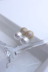 AD Statement Pearl Earrings