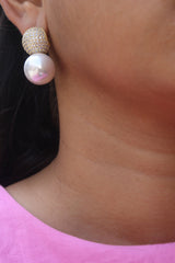 AD Statement Pearl Earrings