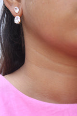 Stone Up down classic Earrings