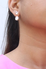 Stone Up down classic Earrings