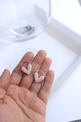 Pearl Heart Bag Earrings