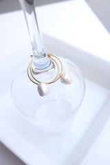 Pearl Heart Hoop Earrings