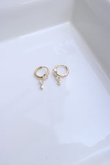 AD Little Heart Hoop Earrings