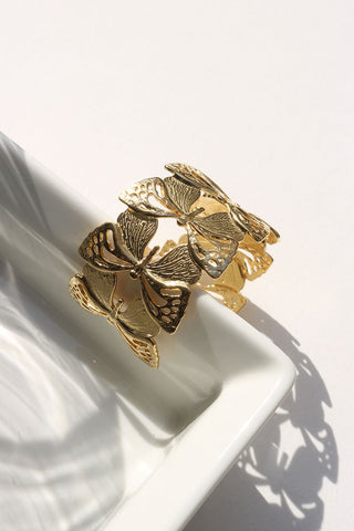 Butterfly Link Cuff Bracelet