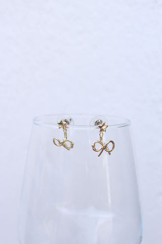 Up-Down Bow Star Earrings