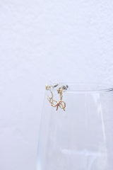 Up-Down Bow Star Earrings