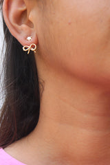 Up-Down Bow Star Earrings