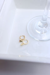 Dainty Heart Hoop Earrings