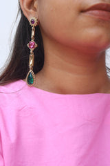 Dull Gold sleek sparkle Earrings