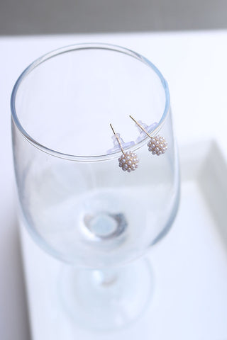 Dainty Pearl Ball Studs