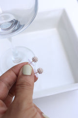 Dainty Pearl Ball Studs