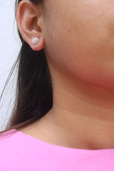 Dainty Pearl Ball Studs