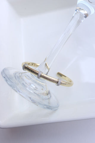 Gold Silver Lines Bracelet
