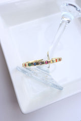 Multi Stones Bar Bracelet