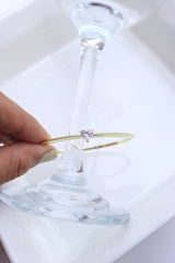 Heart Solitaire style Bracelet