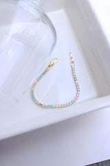 Dainty Pastel Squares Bracelet