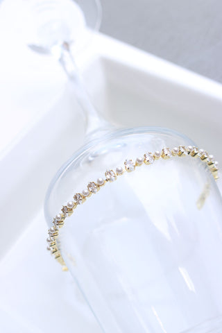 Dainty Pearl Stone Bracelet
