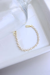 Dainty Pearl Stone Bracelet