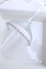 Solitaire Style Silver Bracelet