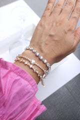 Dainty Pearl Stone Bracelet