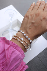 AD Ovals Line Bracelet