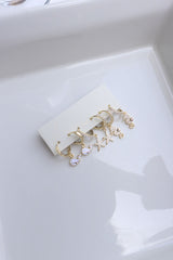 Set of 3 Dainty Sea side Earrings