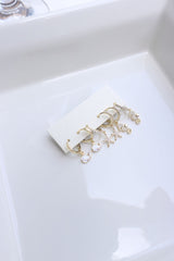Set of 3 Dainty Sea side Earrings