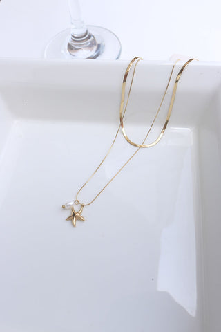 Starfish Pearl Layer Chain