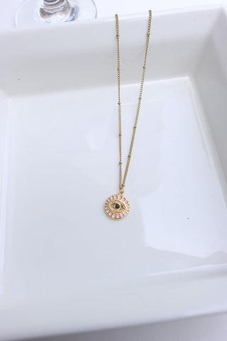Pink Evil Eye chain